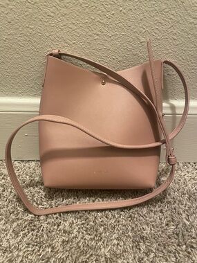 Blush Pink Bucket Crossbody Bag
